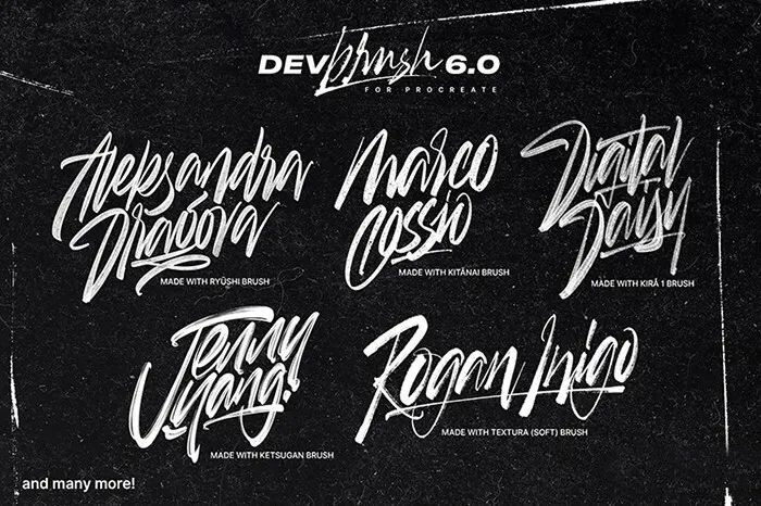 IPAD推出最新5.0笔刷，这些Procreate笔刷让你创造效果惊人的作品！