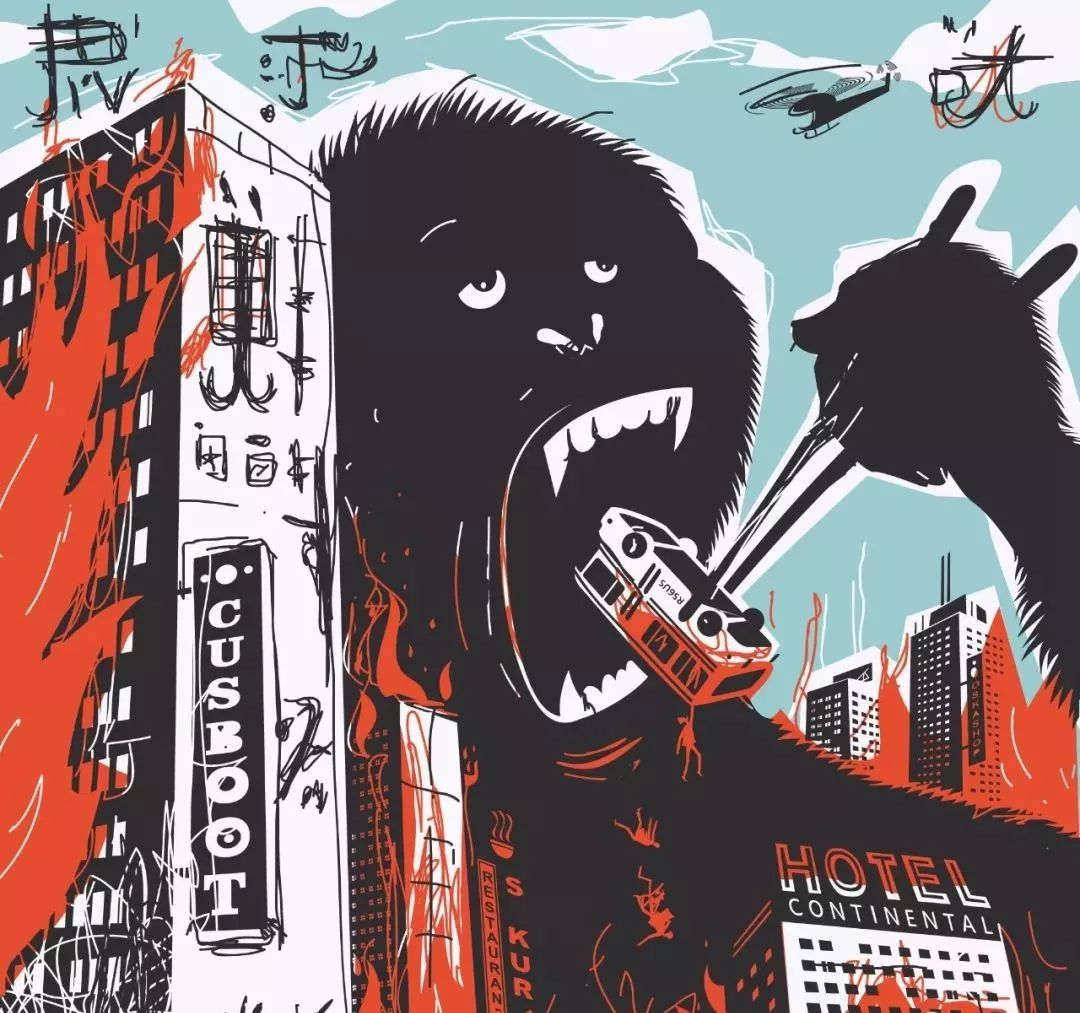 欧美手绘艺术大神场景插画作品，附赠AI源文件