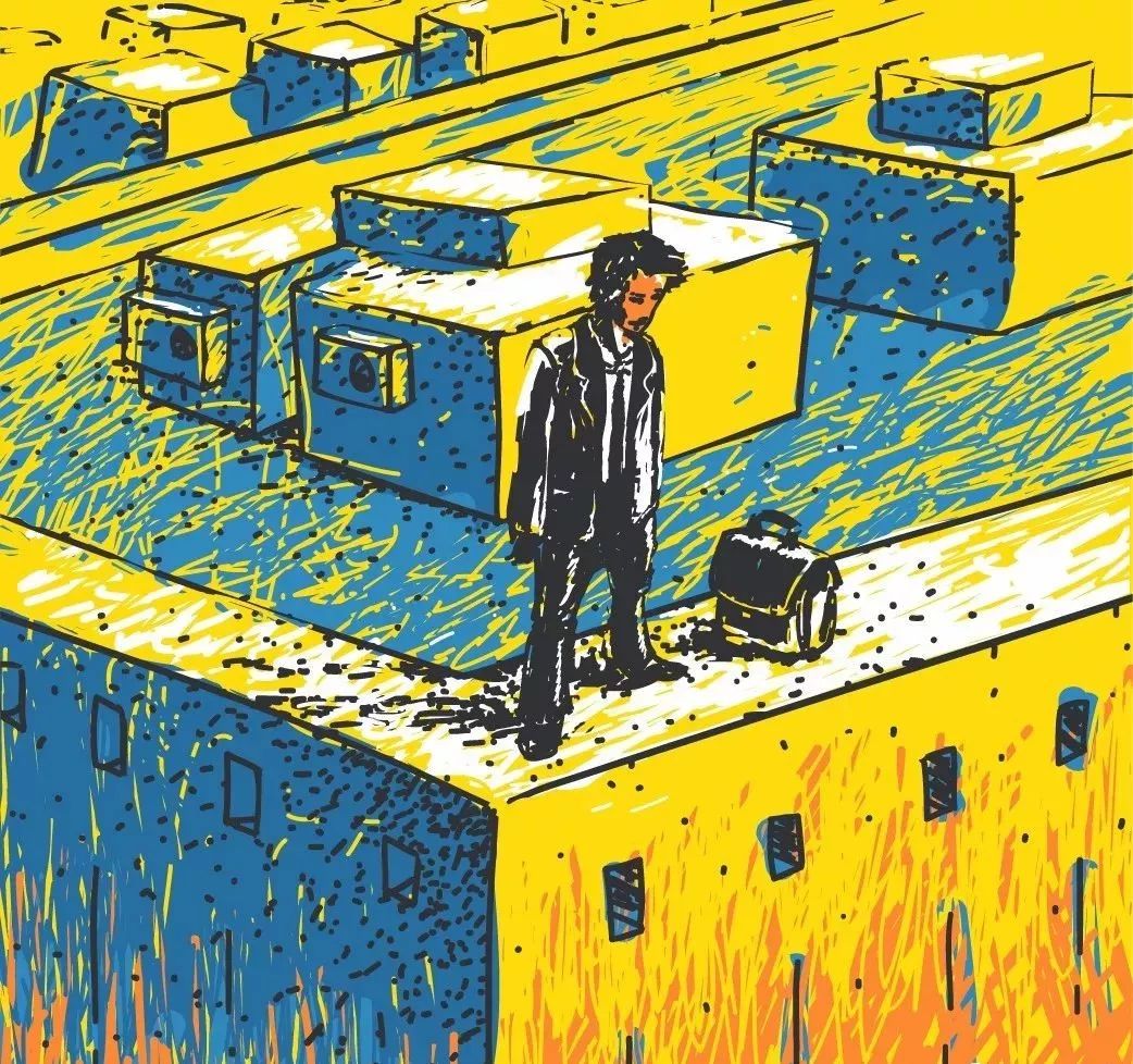 欧美手绘艺术大神场景插画作品，附赠AI源文件