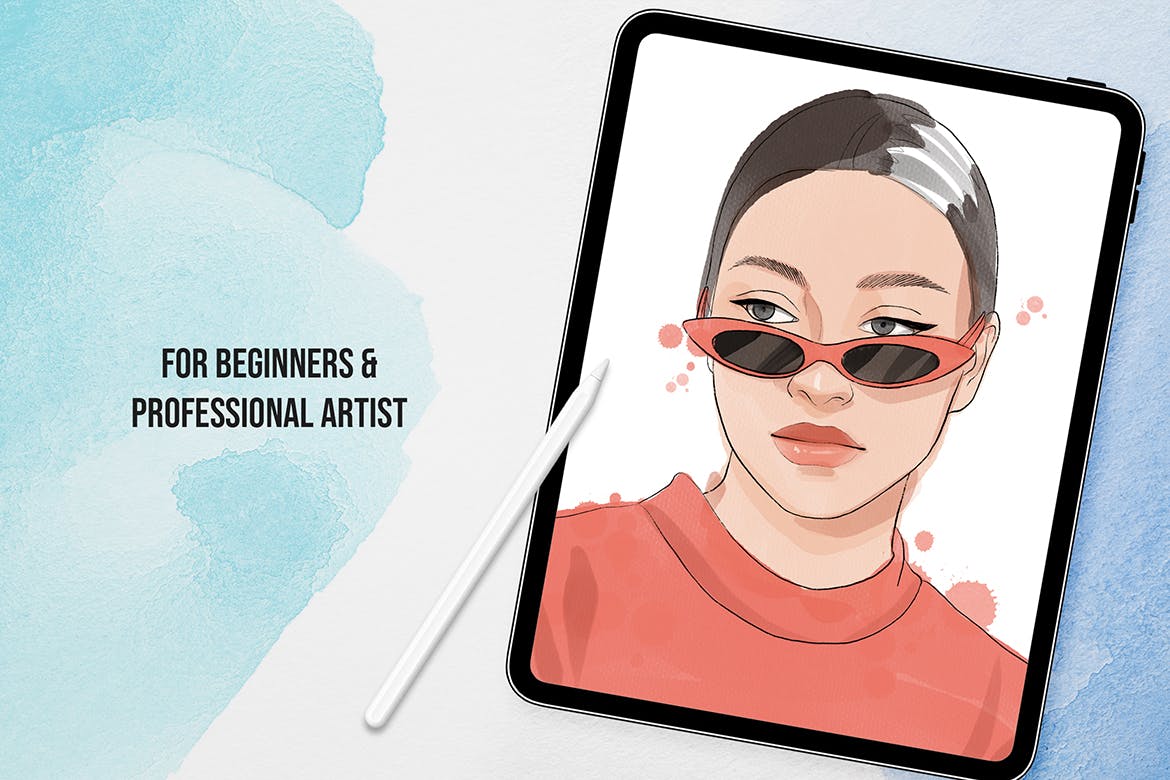 procreate水彩毛笔笔刷下载