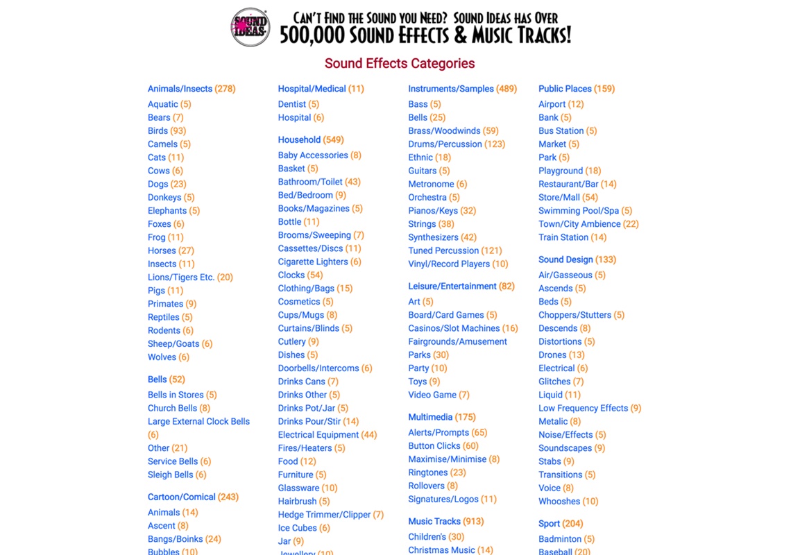 超过50万个音效素材免费下载,这个网站值得收藏!