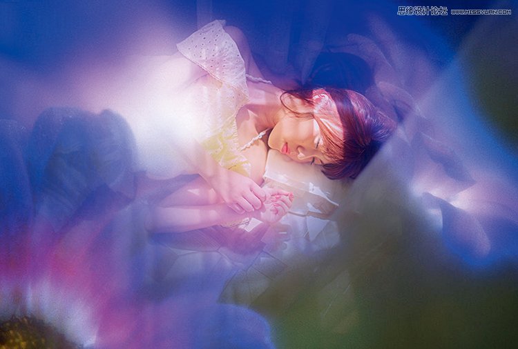 巧用PS混合模式调出花朵人像曝光效果