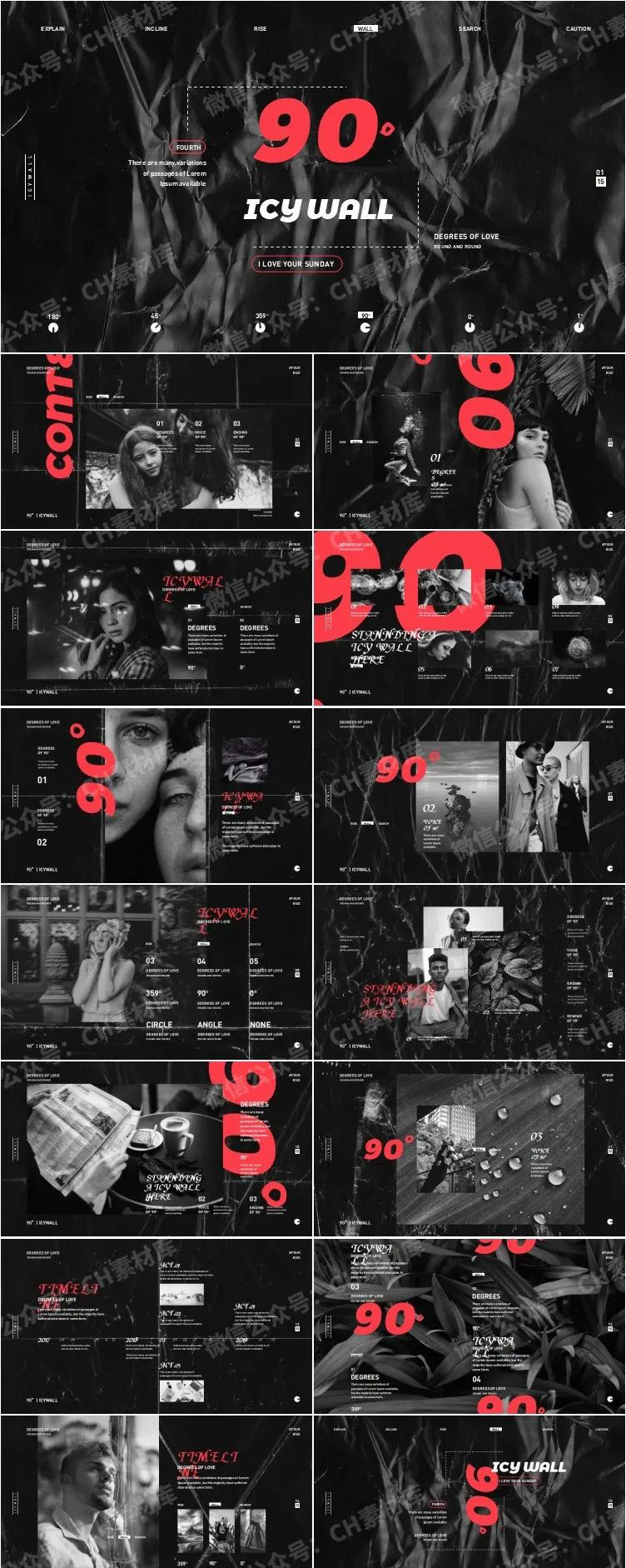 价值万元以上百款作品集PPT模板，究竟是长什么样的？