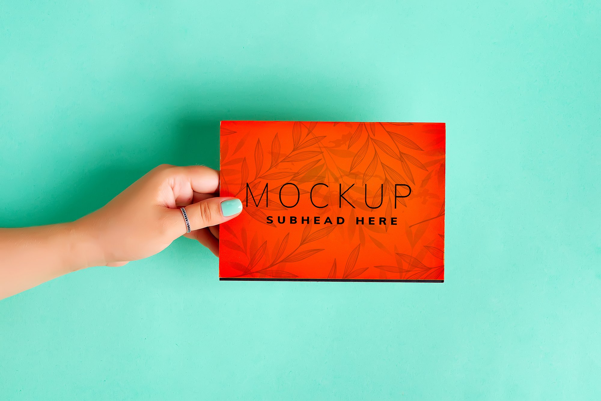 欧美风格精美三折页画册VI样机PSD素材