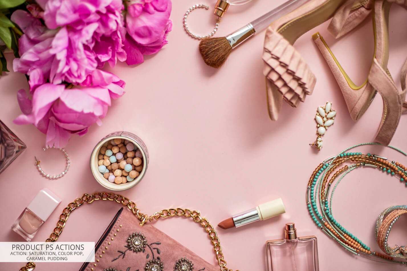 一组产品摄影高级色调PS滤镜动作素材