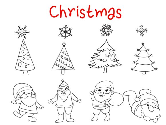 圣诞节元素Procreate印章笔刷素材包