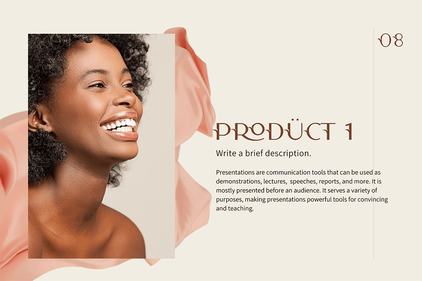 一组独特花朵植物树叶英文字体Camelia Sans