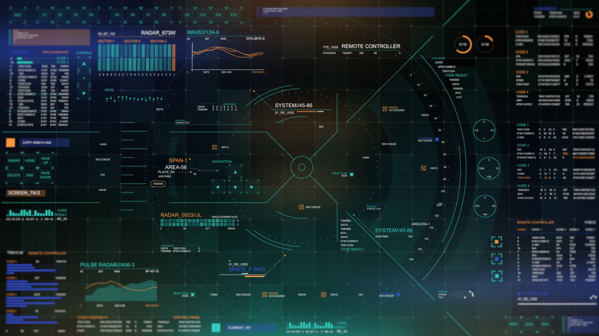 140+间谍高科技图表HUD元素AE视频素材