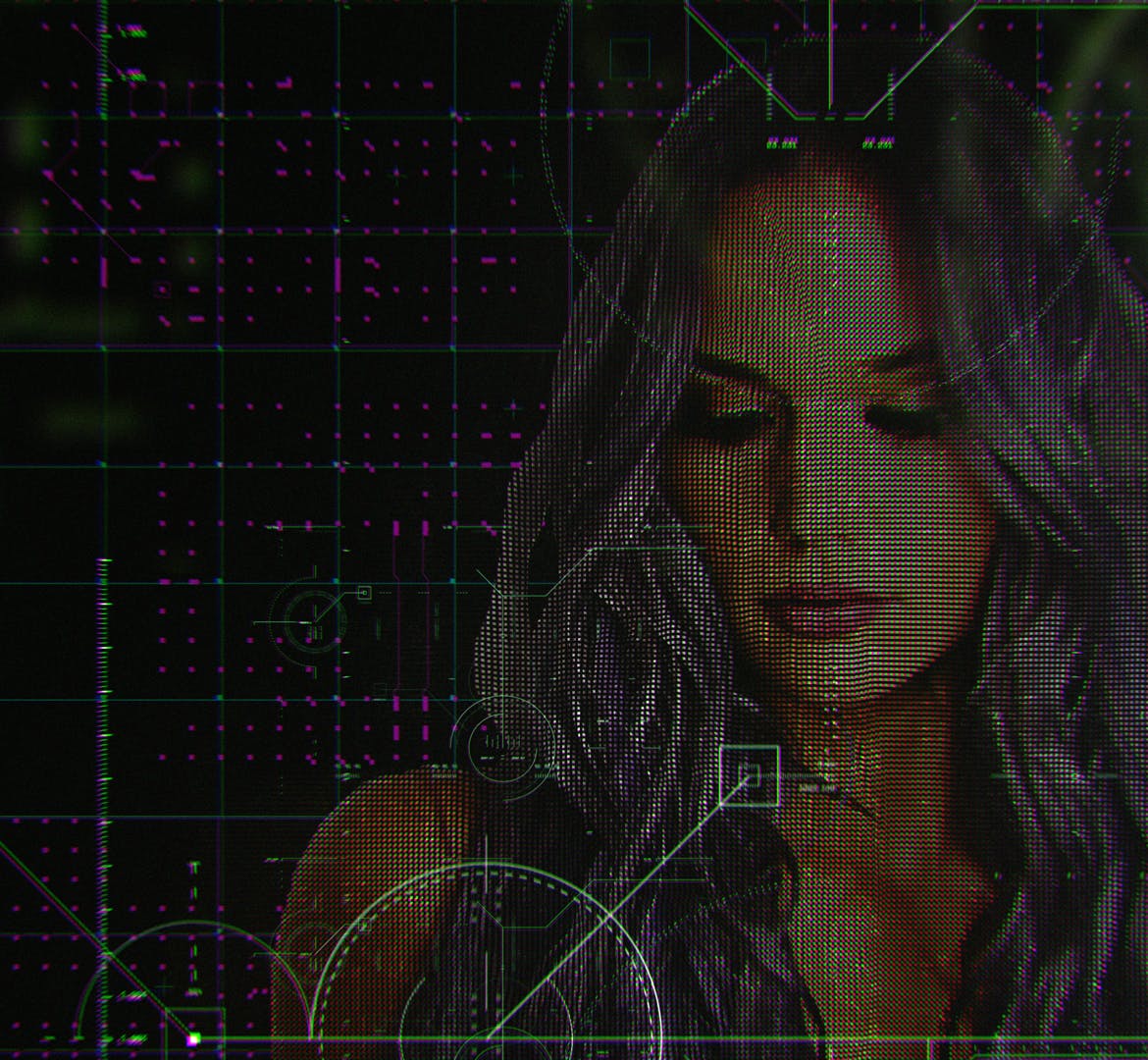 科技感HUD UI仪表盘效果PS动作下载