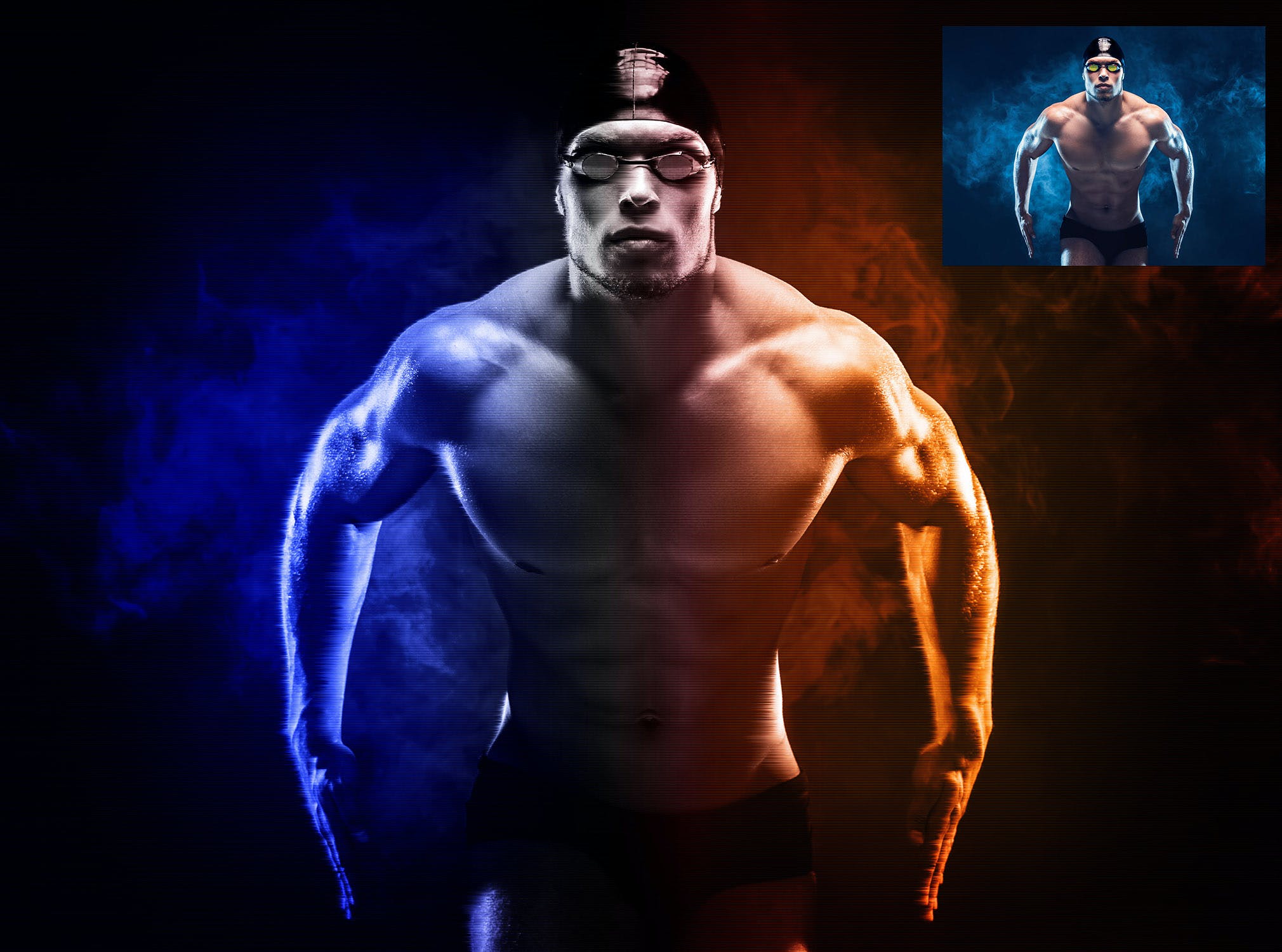 一键生成色彩视觉差的PS动作下载