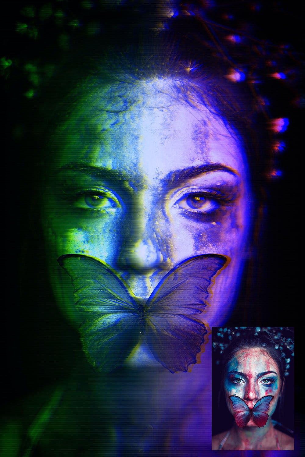 一键生成色彩视觉差的PS动作下载