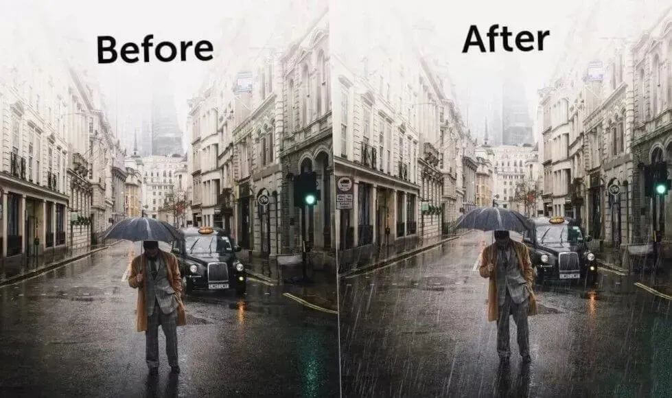 滑几下就能做出超逼真下雨效果！RainFX让PS更好学