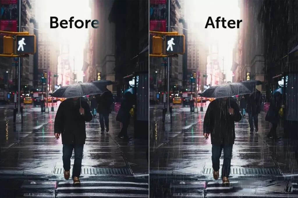 滑几下就能做出超逼真下雨效果！RainFX让PS更好学