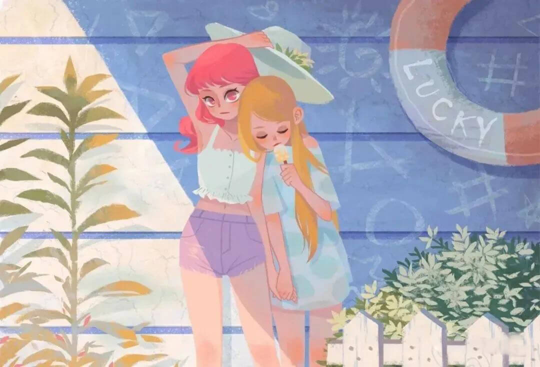 IPAD全套甜系插画套装,色卡简直甜爆了!