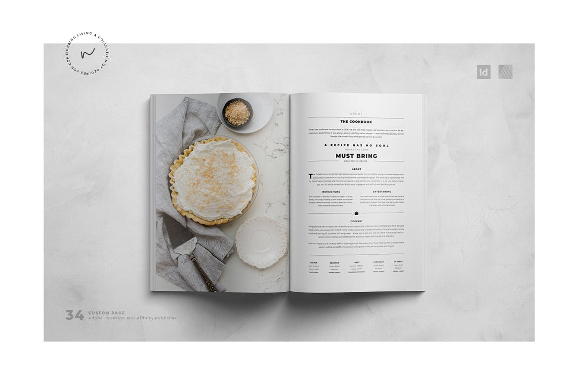 时尚高端菜谱菜单VI设计模板