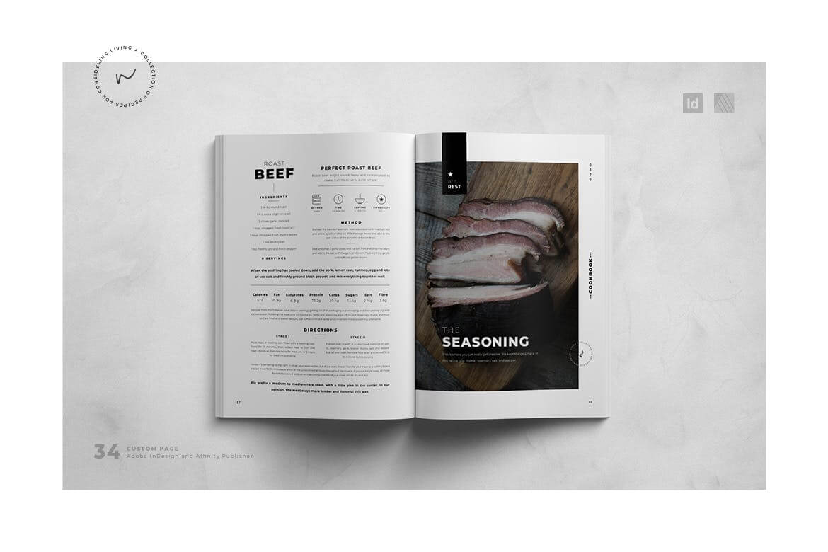 时尚高端菜谱菜单VI设计模板