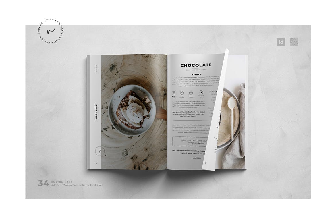 时尚高端菜谱菜单VI设计模板