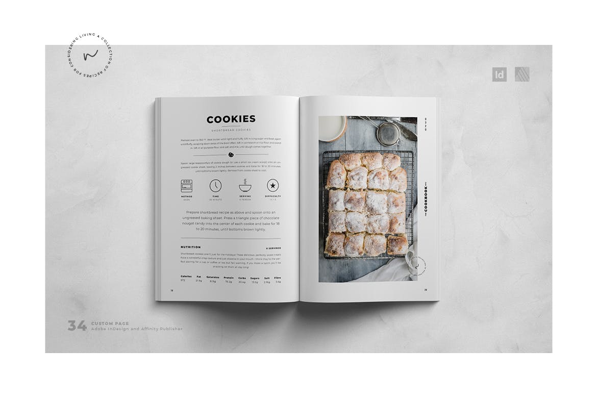 时尚高端菜谱菜单VI设计模板