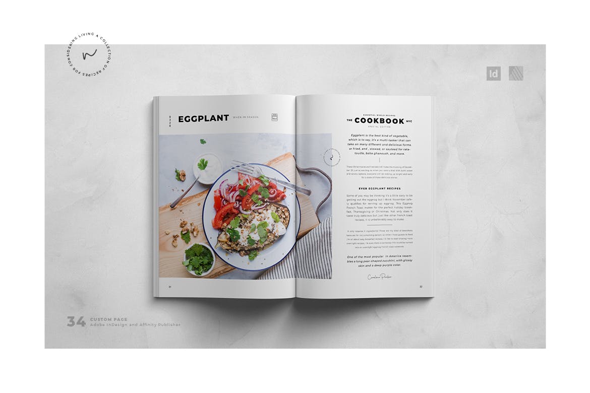 时尚高端菜谱菜单VI设计模板