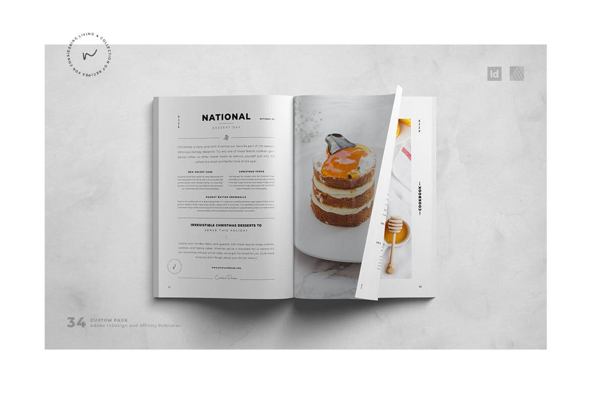 时尚高端菜谱菜单VI设计模板