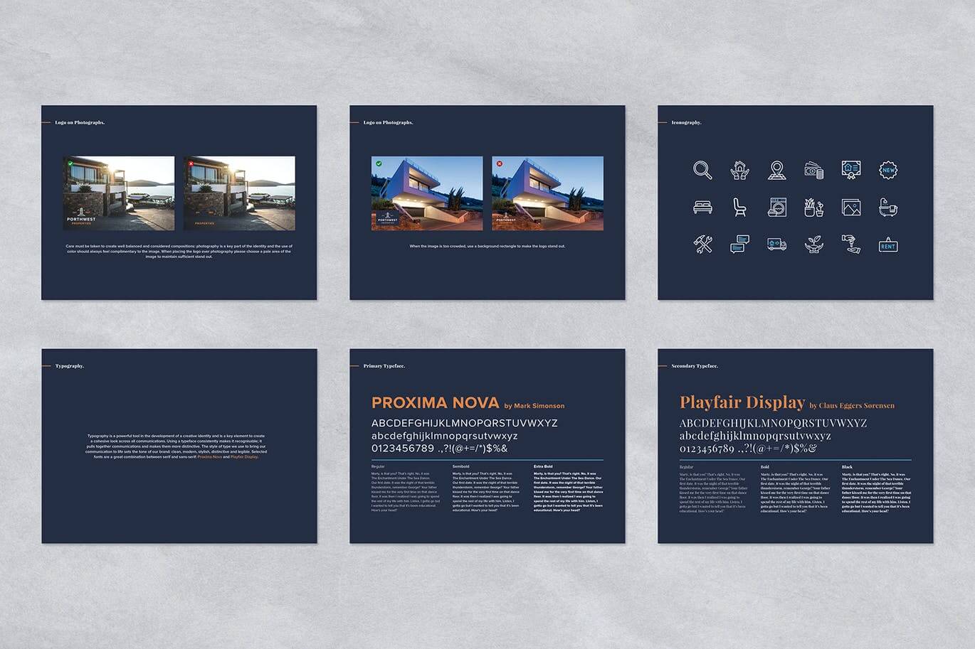 专业的品牌手册VI设计模板