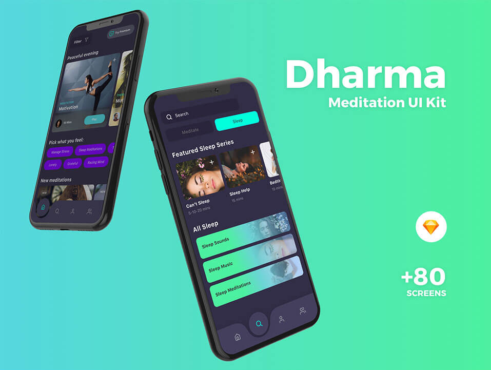 手机端UI界面社交APP模板