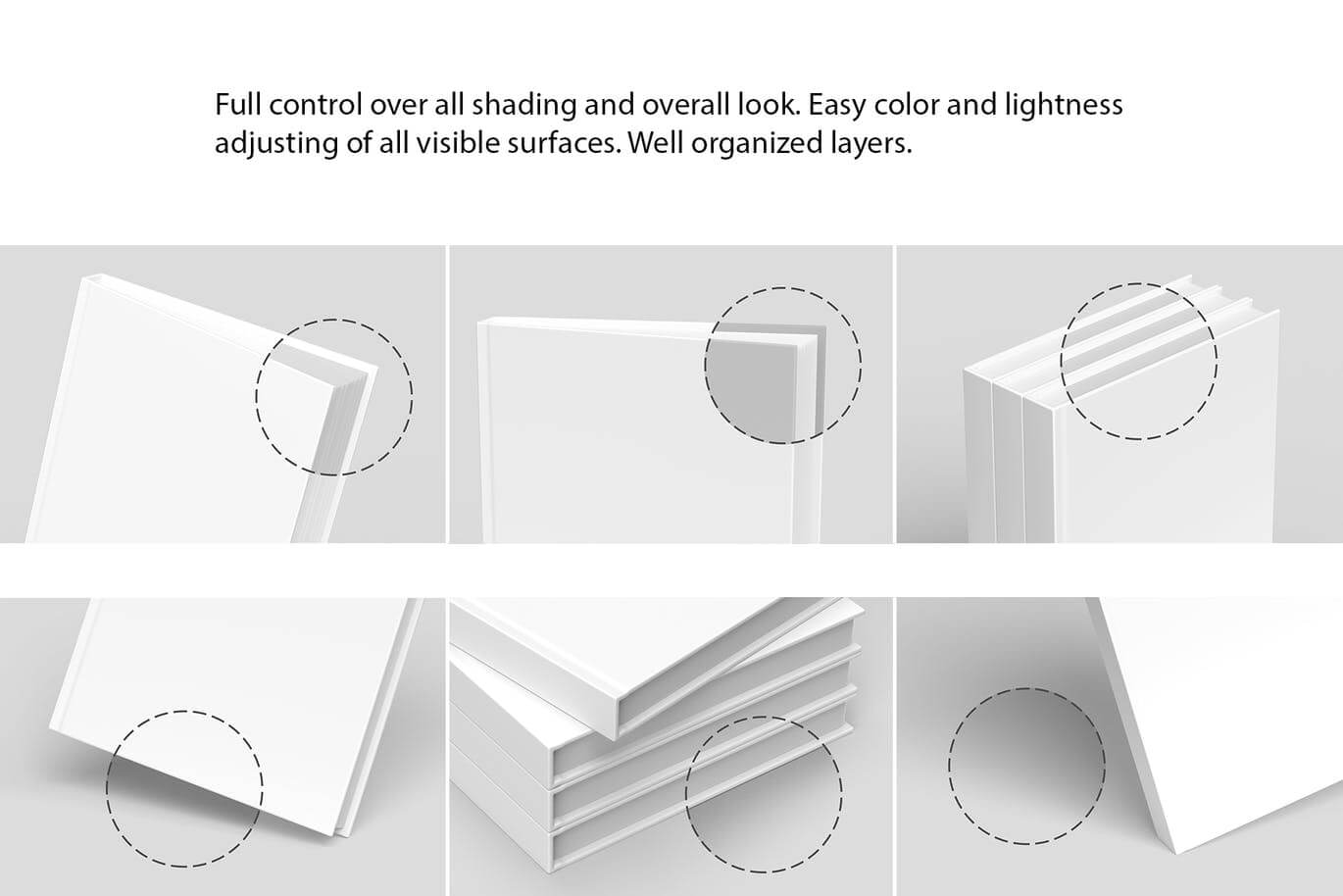 一套精美的书籍画册房地产楼书VI样机设计模板