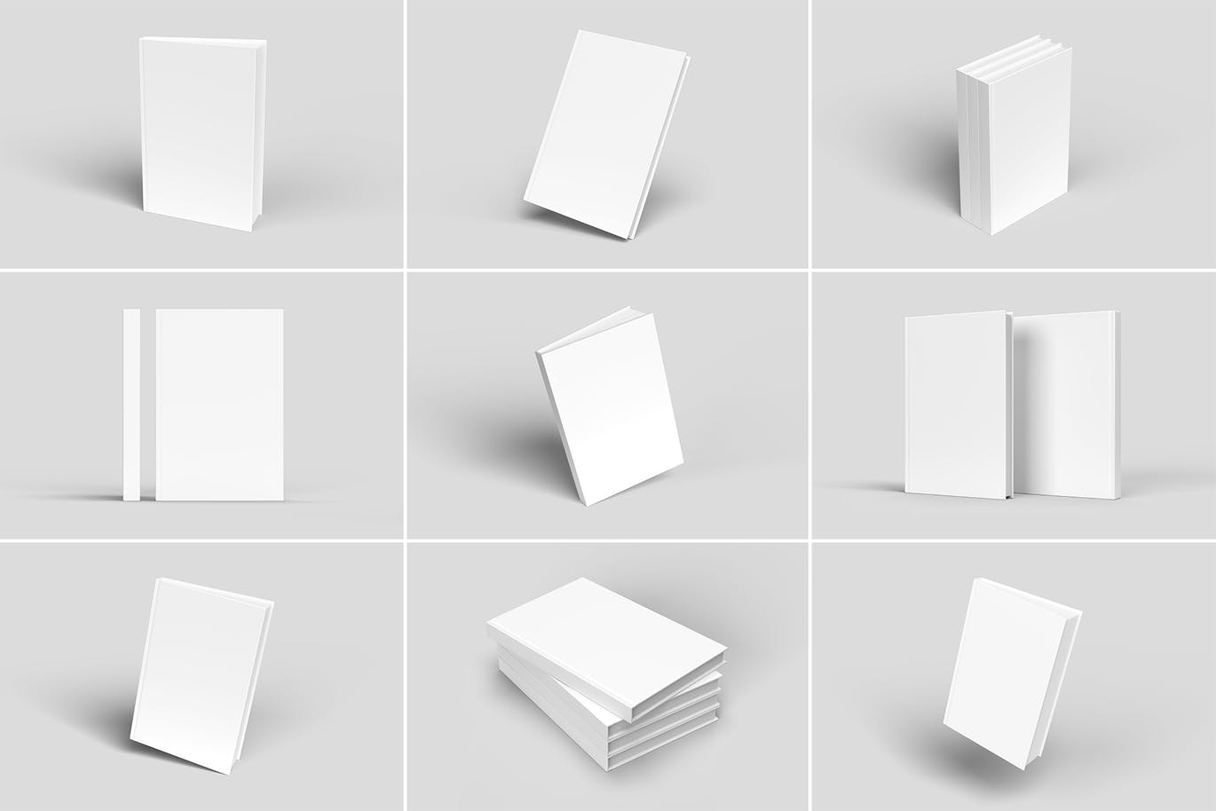 一套精美的书籍画册房地产楼书VI样机设计模板