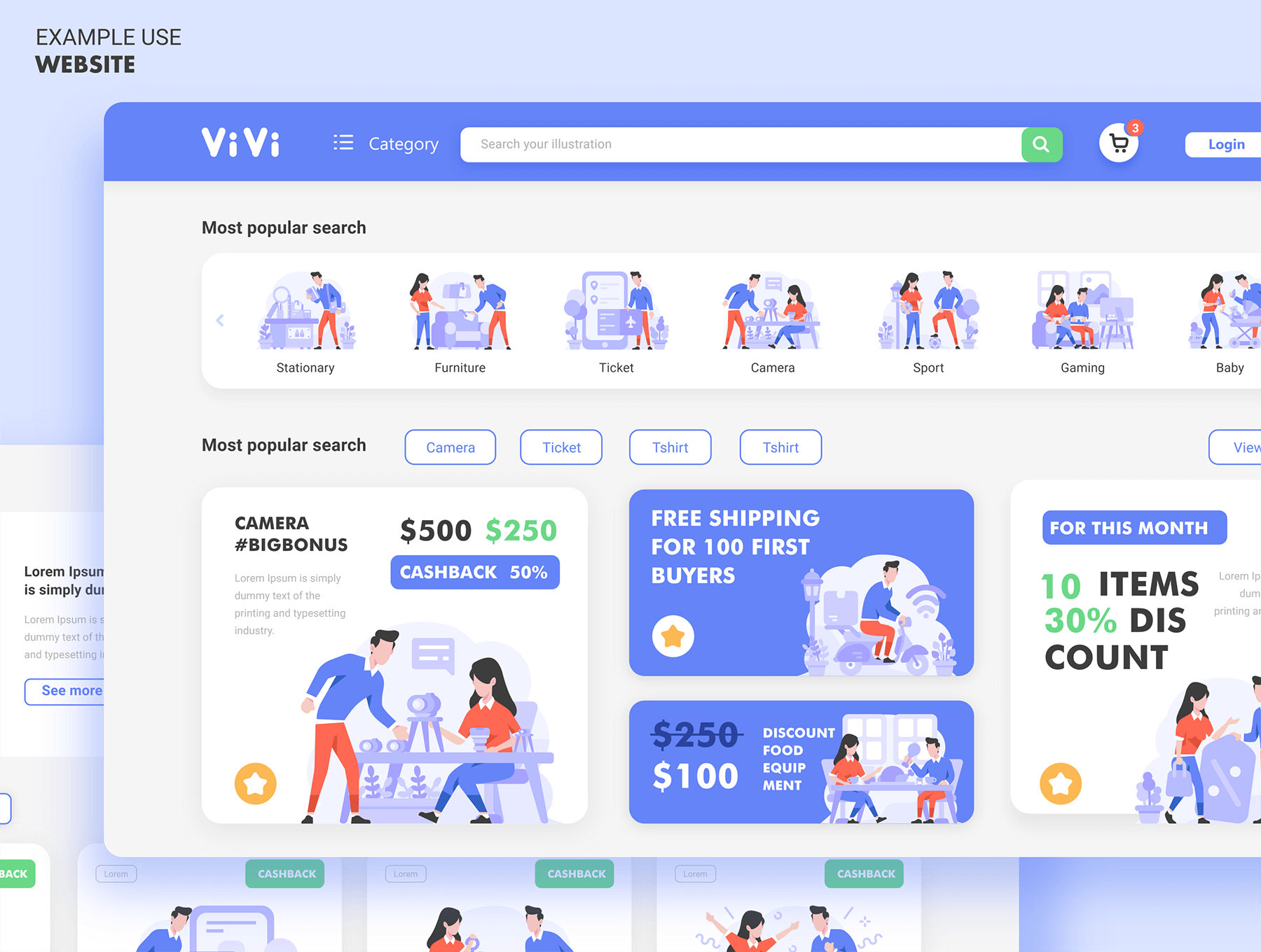 25个精美电子商务购物需求插画素材