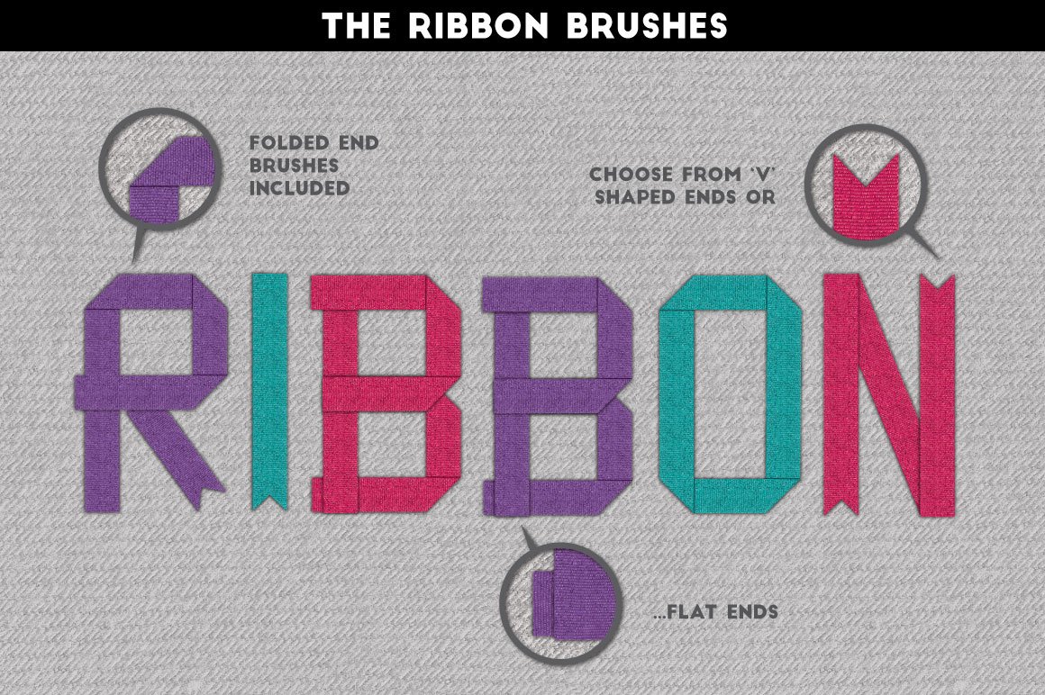 织物缝纫工艺主题-笔刷样式素材包