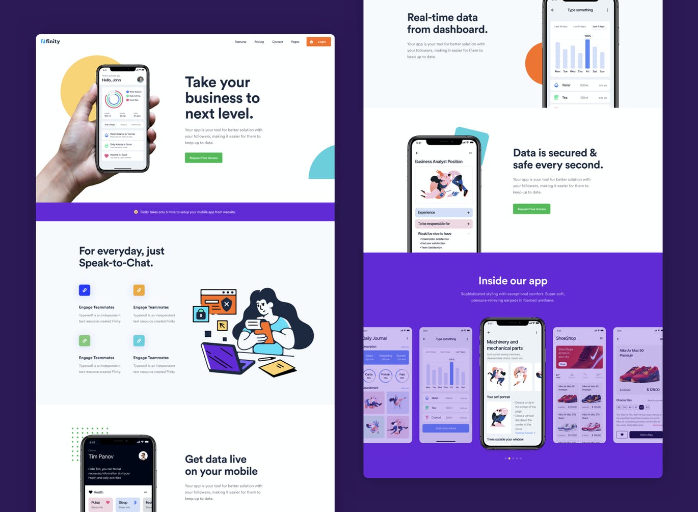 3个非常时尚高端高品质登录WEB界面素材