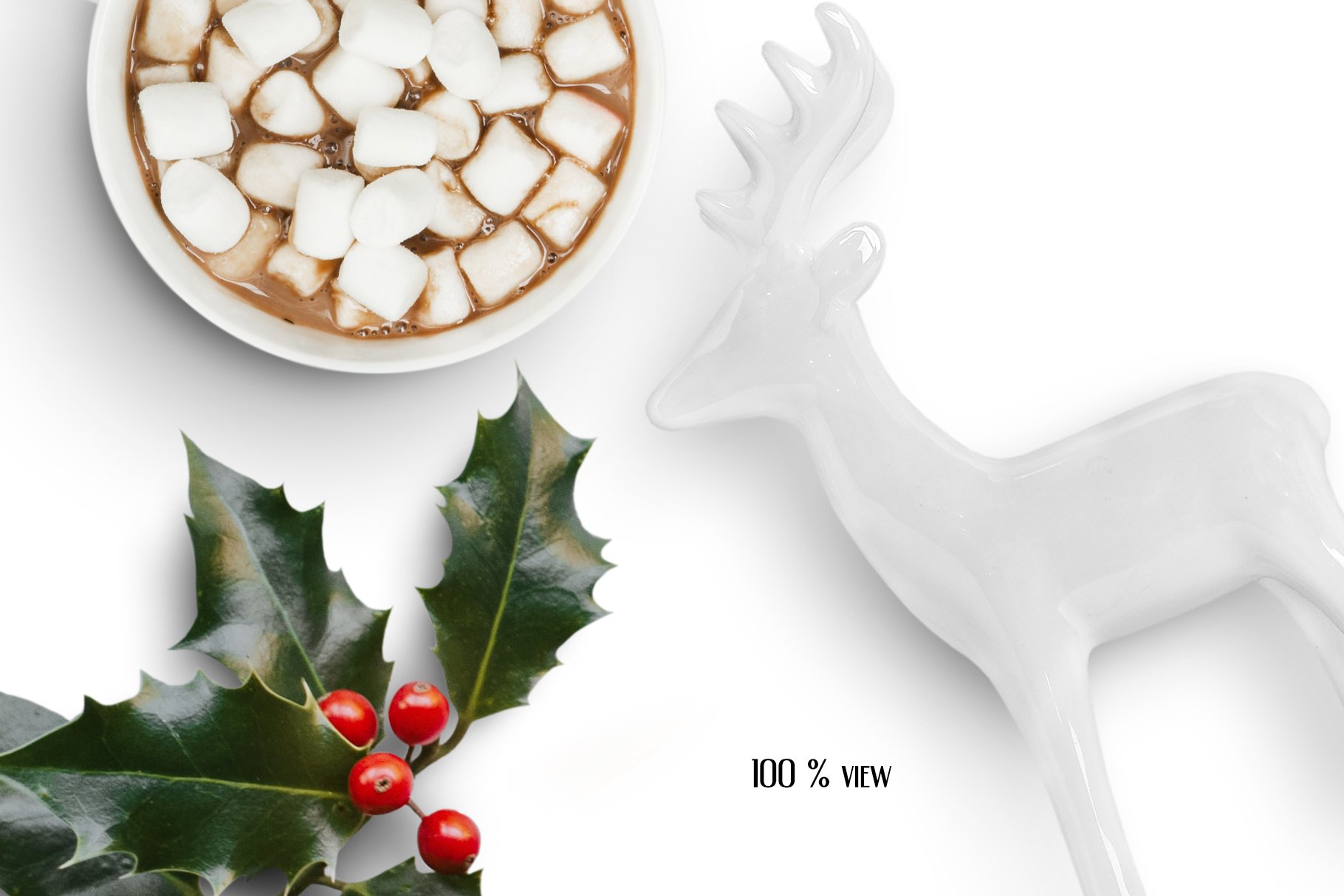 70个圣诞节元素带阴影圣诞场景素材包