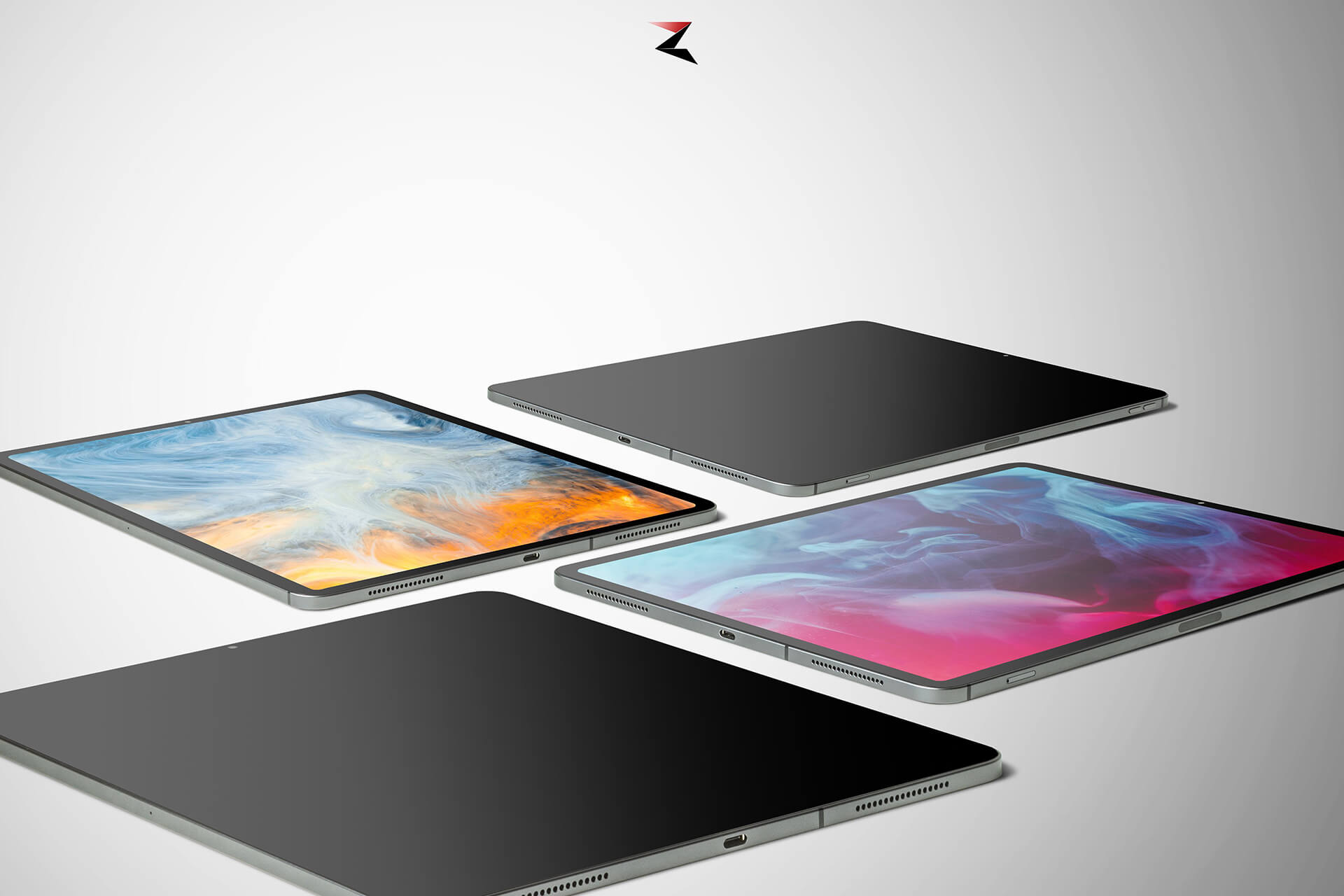 6K分辨率iPad Pro苹果平板电脑PSD样机素材