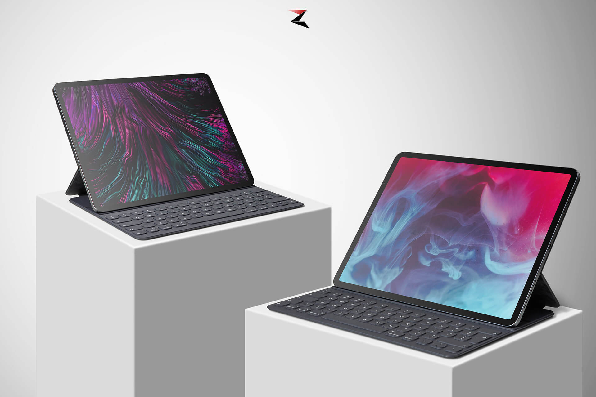 6K分辨率iPad Pro苹果平板电脑PSD样机素材