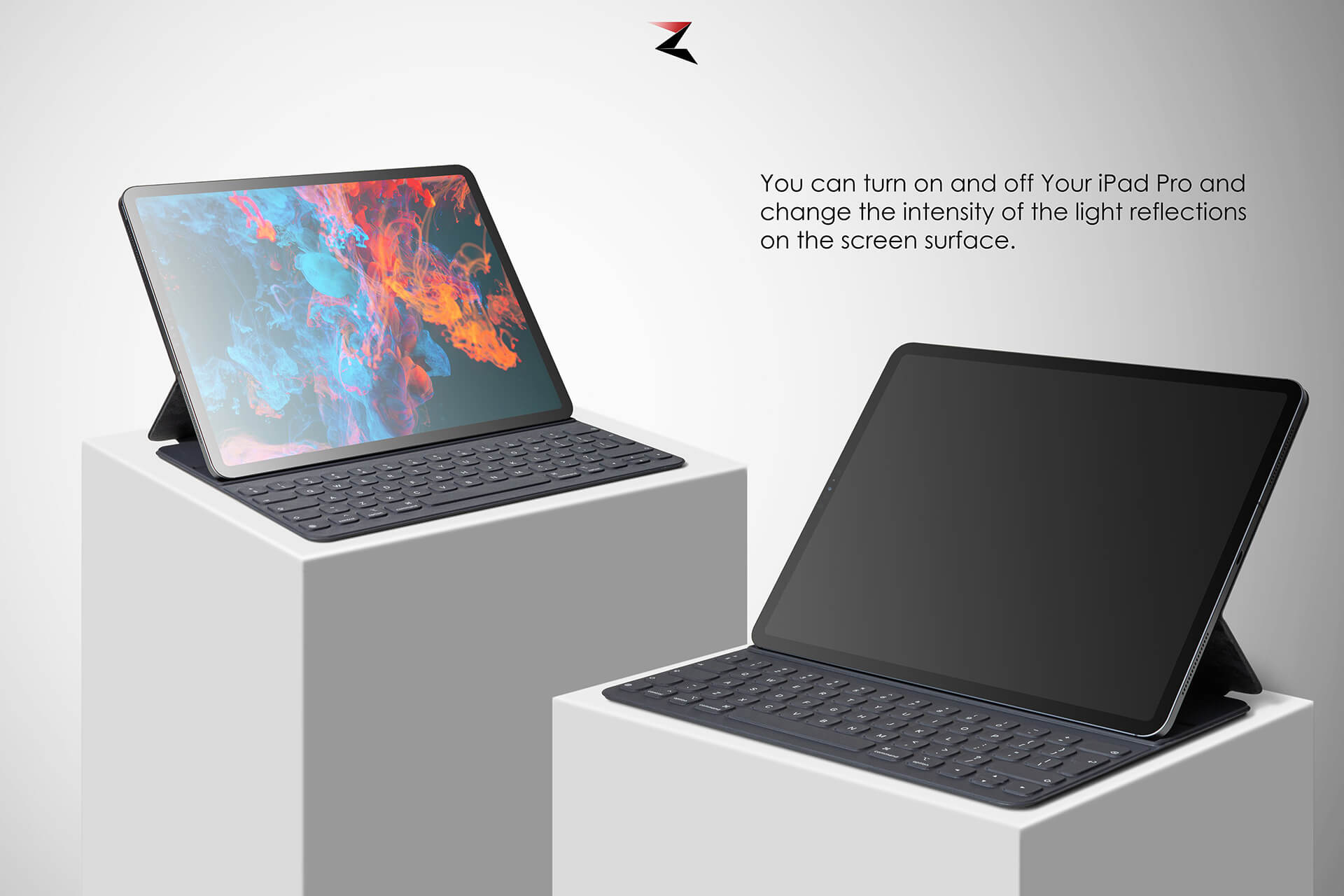 6K分辨率iPad Pro苹果平板电脑PSD样机素材