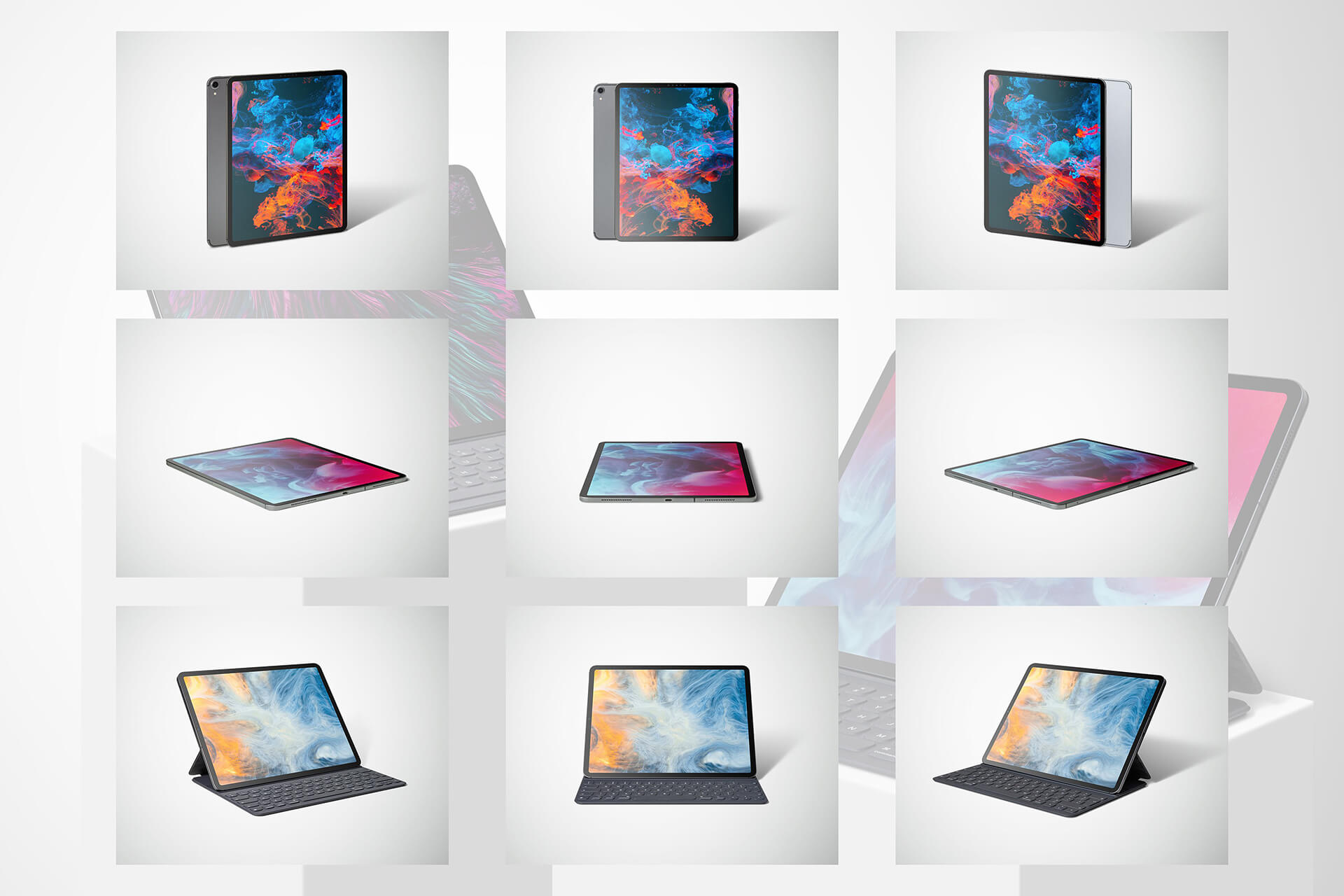 6K分辨率iPad Pro苹果平板电脑PSD样机素材