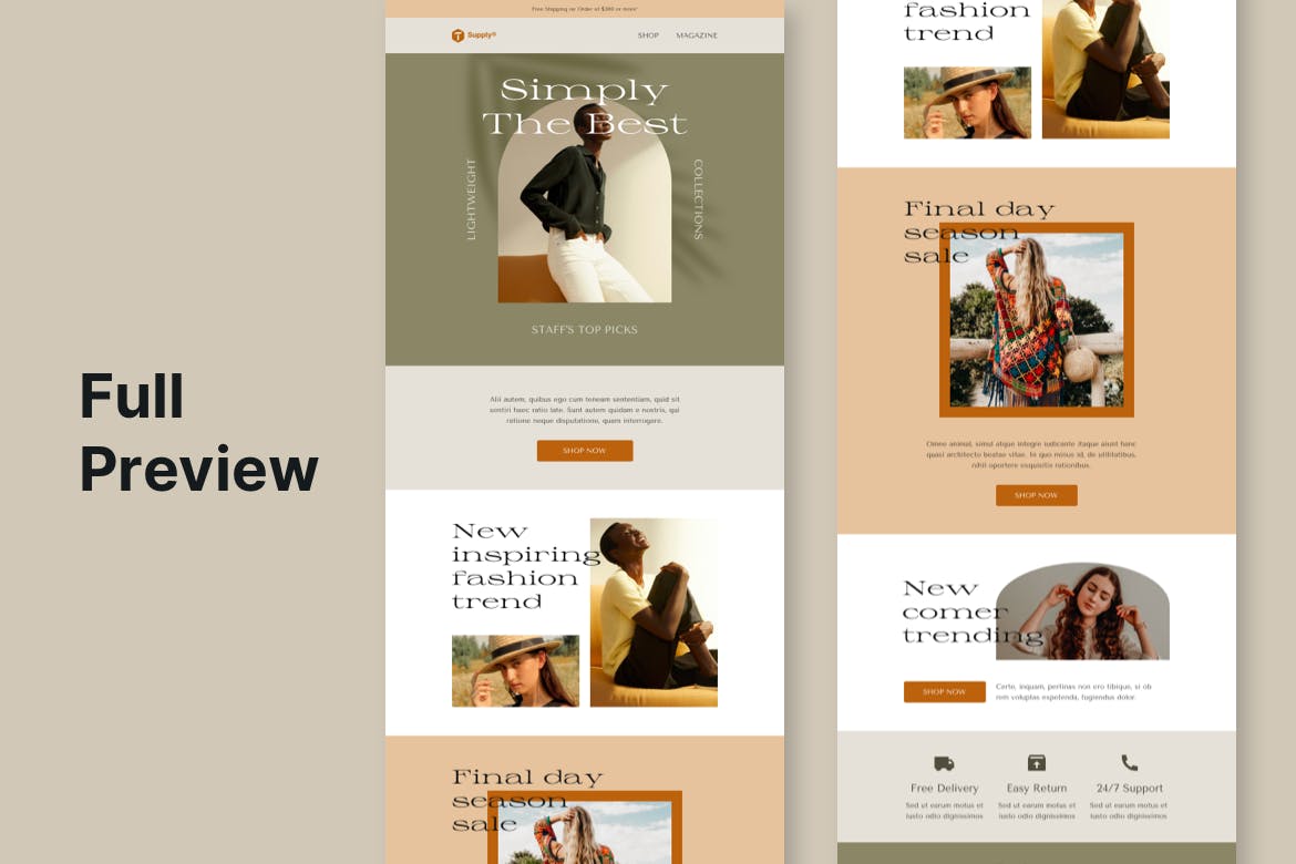 高端时尚优雅WEB网站设计UI KIT素材