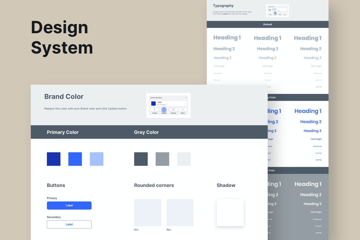 高端时尚优雅WEB网站设计UI KIT素材