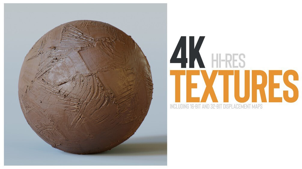 21个4K高分辨率黏土粘土泥土底纹纹理贴图素材包