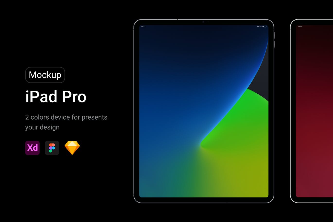 iPad Pro APP UI样机展示素材模型
