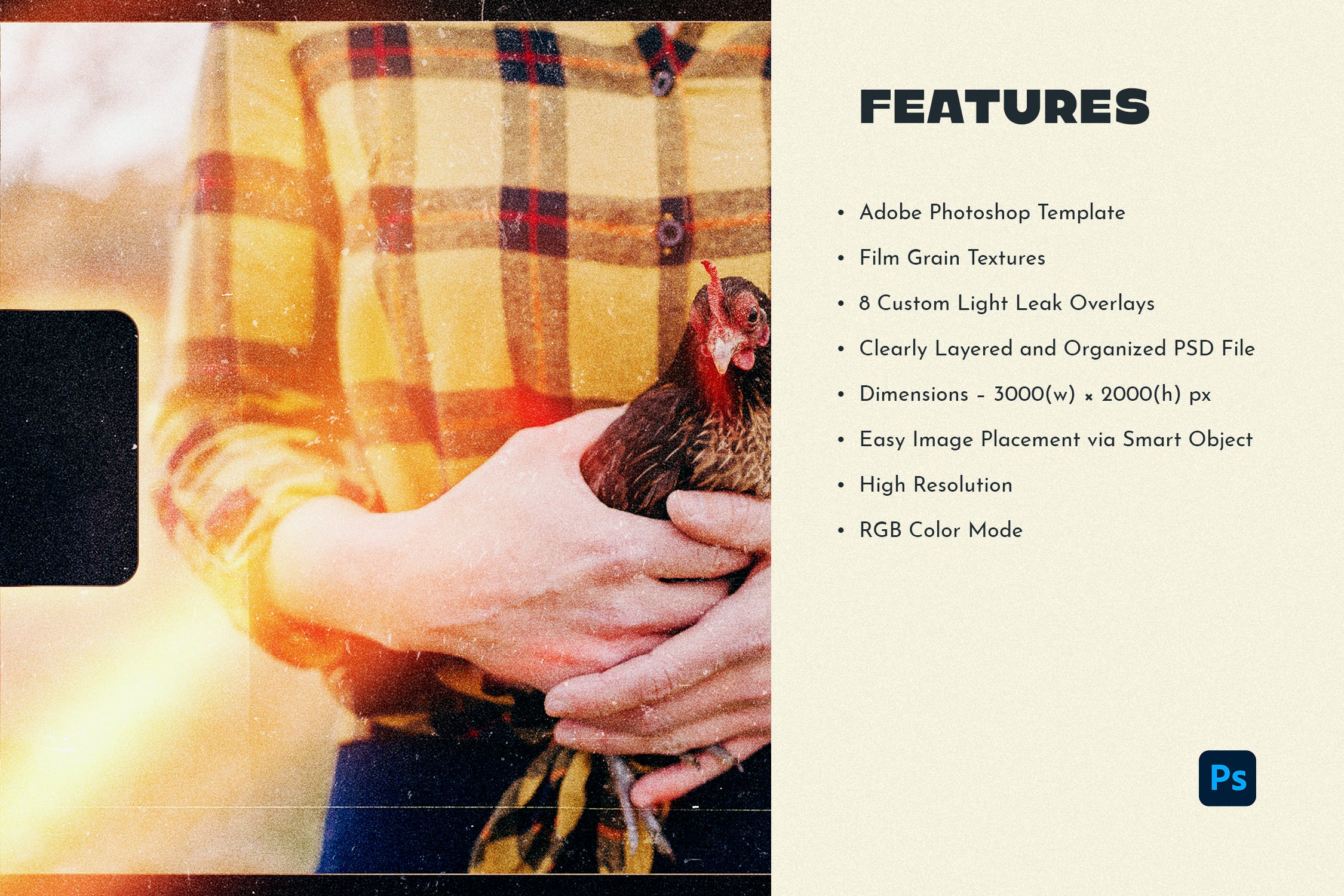 胶片电影镜头级别灯光效果PSD素材模板