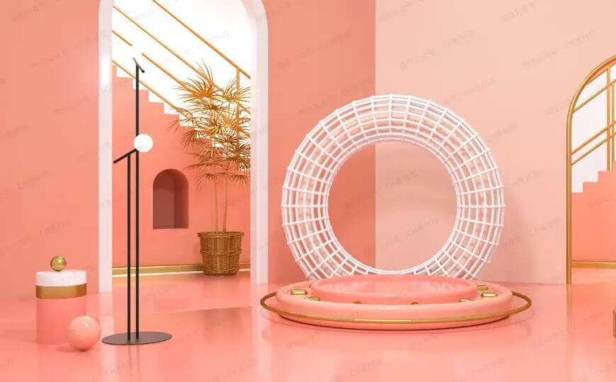 有了这些C4D素材，做电商或视觉设计再也不怕了！