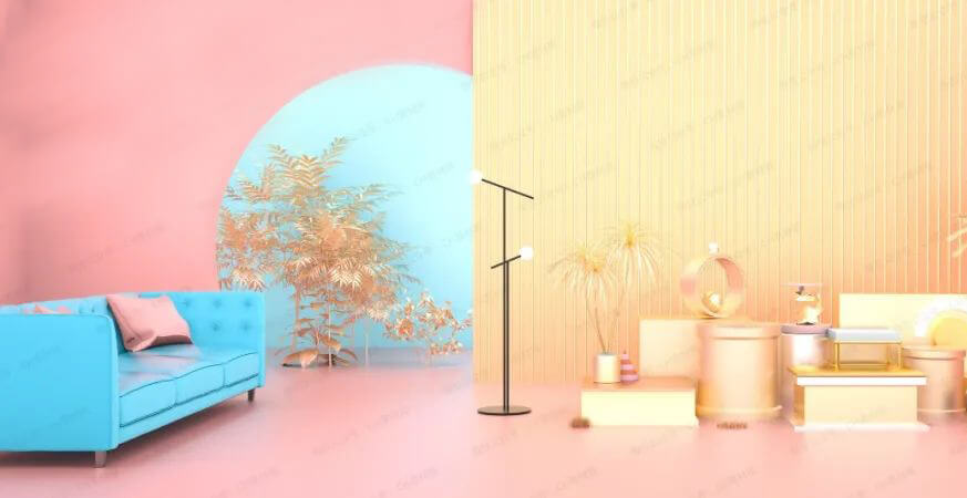 有了这些C4D素材,做电商或视觉设计再也不怕了!