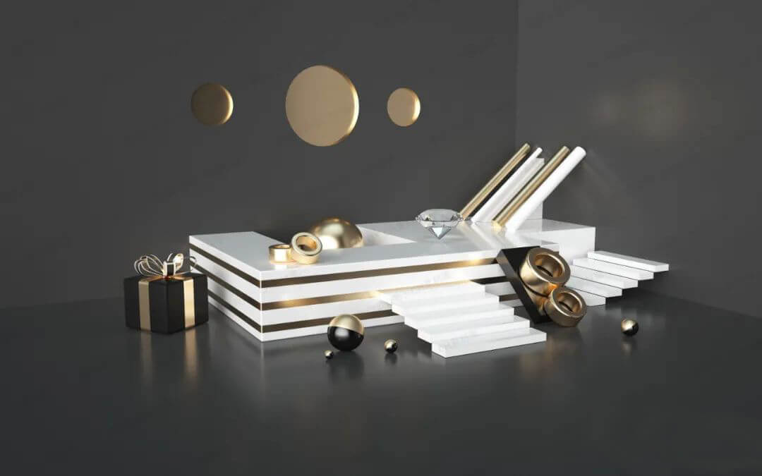 有了这些C4D素材，做电商或视觉设计再也不怕了！