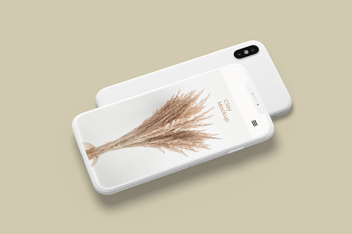 高品质iPhone X手机APP UI样机展示PSD素材模板