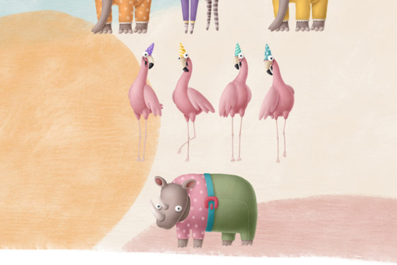 100+生日派对主题野生动物系列剪贴画PNG素材