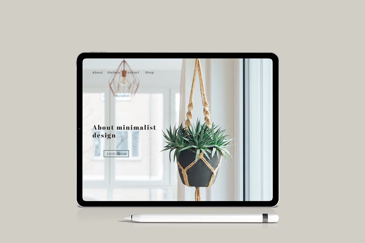 高品质的iPad Pro样机PSD素材展示模板