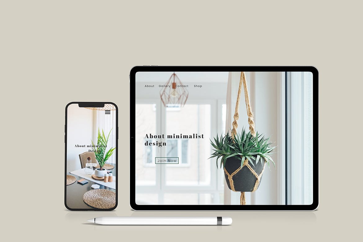 高品质的iPad Pro样机PSD素材展示模板