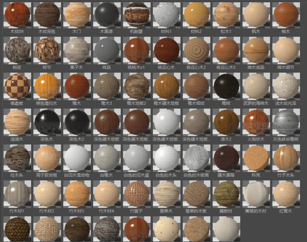 OC渲染器福音！10G史诗级中文材质合集让你作品更逼真！