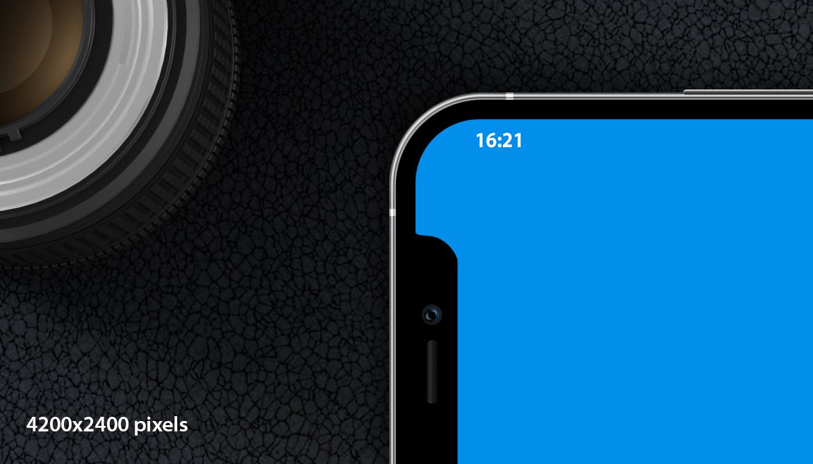高端黑色iPhone 12背景PSD素材展示模型